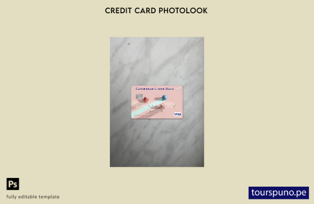 listo para imprimir plantilla frontal de aspecto fotográfico de tarjeta visa d 9
